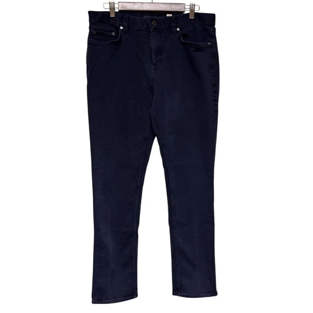 Banana Republic Men's Jeans The Traveler Slim Fit Blue Cotton Size 35 Pants